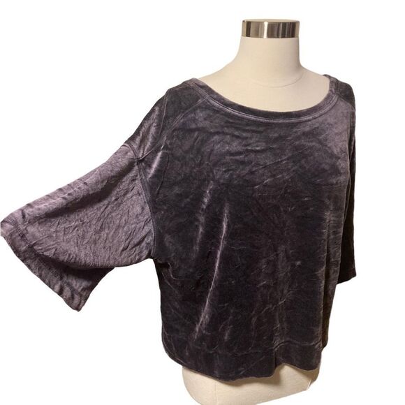 FREE PEOPLE We The Free- Valerie Crushed Velvet Low back Top - Picture 8 of 13